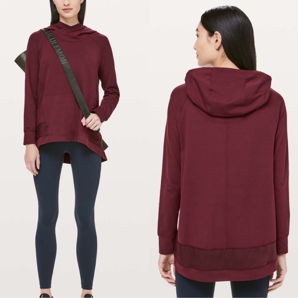 Lululemon Athletica Starting Place Hoodie In Garnet